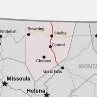 Northern Montana Shipping Zone, Browning, Choteau, Conrad, Shelby