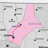 CCentral Montana Shipping Zone, Helena, Great Falls, Boulder