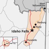 Zone 9 Delivery Map Utah and Idaho Rexburg, rigby, pocatello, idaho falls and salt lake city
